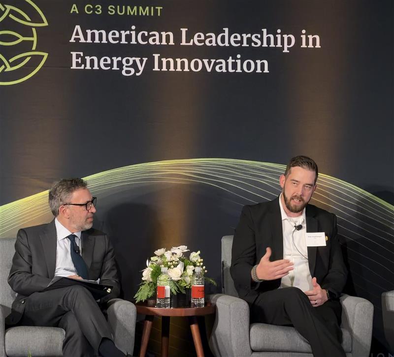 FESIorg's tweet photo. Meeting today’s energy demands requires scaling innovative programs and technologies. Our CEO, Rick Stockburger, laid out the Foundation’s role in driving speed, scale, and stability within the sector during an Energy for AI panel at @C3SolutionsNews Energy Summit. https://t.co/Vs5vkbJvuJ
