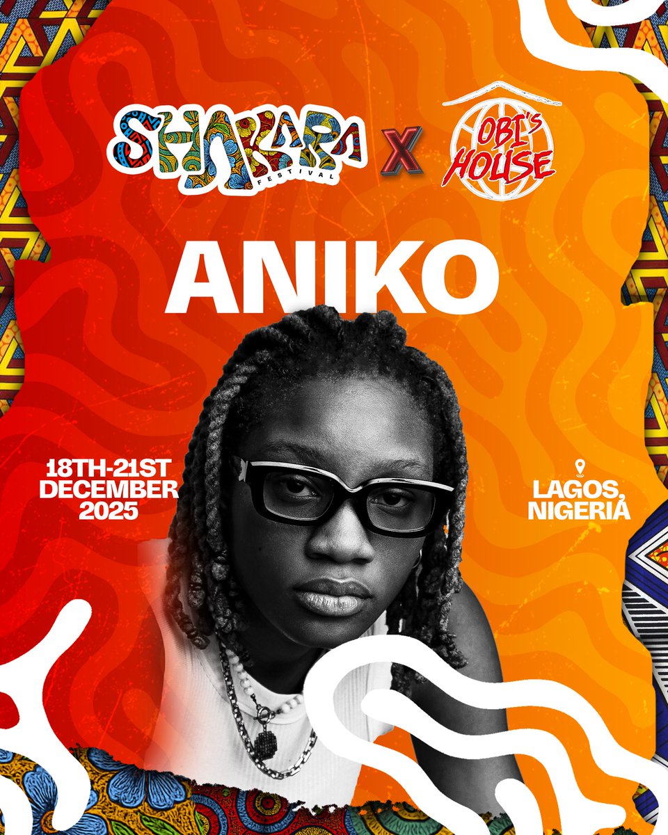 TheShakaraFest's tweet photo. Catch your fave @anikoxyz with Obi’s House on Shakara Festival on December 20th. 

You already know it’s gonna be a shutdown. 🔥

Don’t miss out, secure your spot 👇🏽
https://t.co/osC7ZyNDB3 https://t.co/FraFWgfUA6
