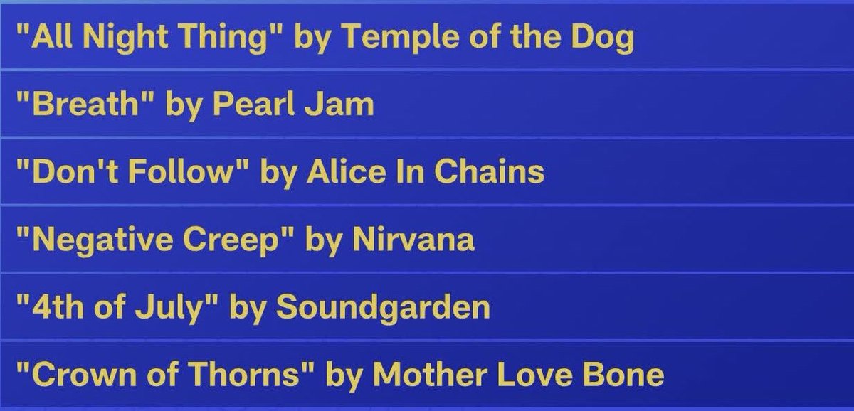 KyleBrandt's tweet image. With ThNF in Seattle tonight - 

My “semi deep cut” Seattle rock playlist.