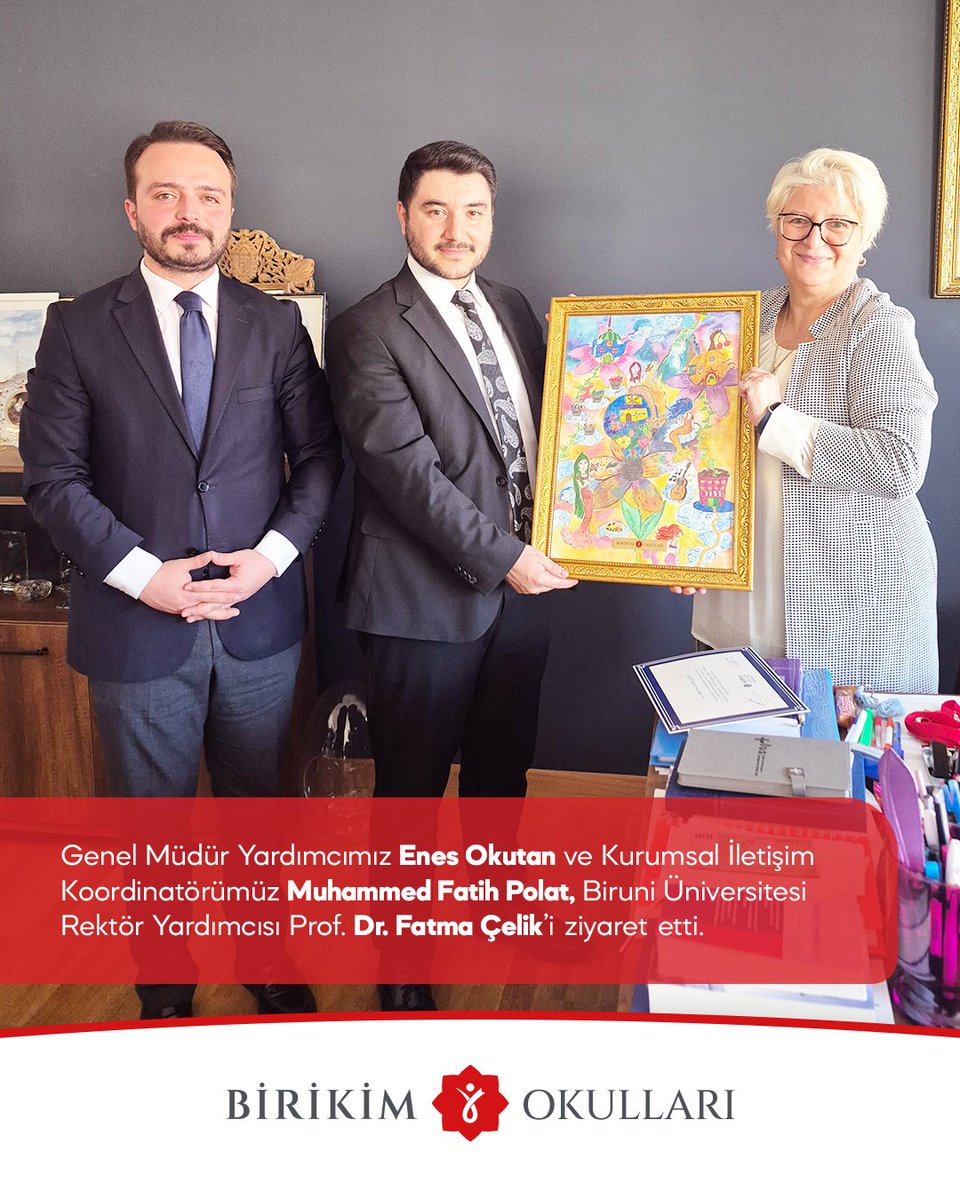 》Biruni Üniversitesi Rektör Yardımcısı Ziyareti 

Genel Müdür Yardımcımız Enes Okutan ve Kurumsal İletişim Koordinatörümüz Muhammet Fatih Polat, Biruni Üniversitesi Rektör Yardımcısı Prof. Dr. Fatma Çelik'i ziyaret etti.