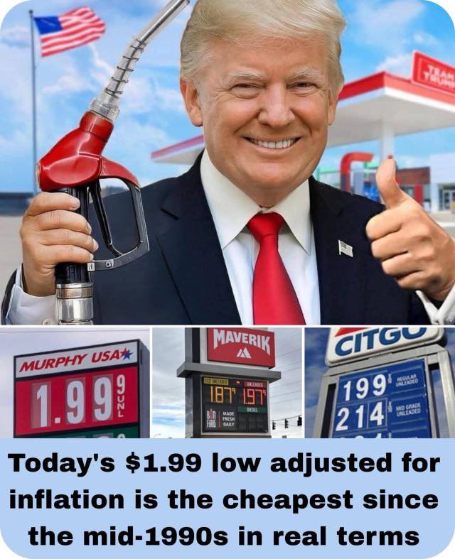 And still Newsom is keeping gas prices above $4.50/gln. in CA. Is this how Dems hide President Trumps success??