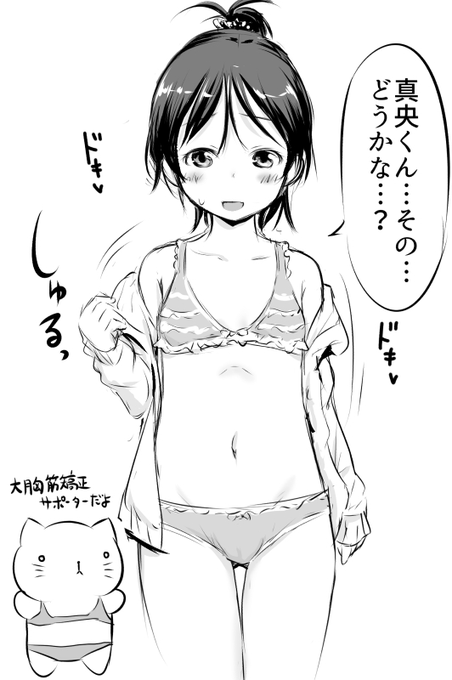 #くそ寒いので水着絵を貼る
大胸筋矯正サポーターダヨ 