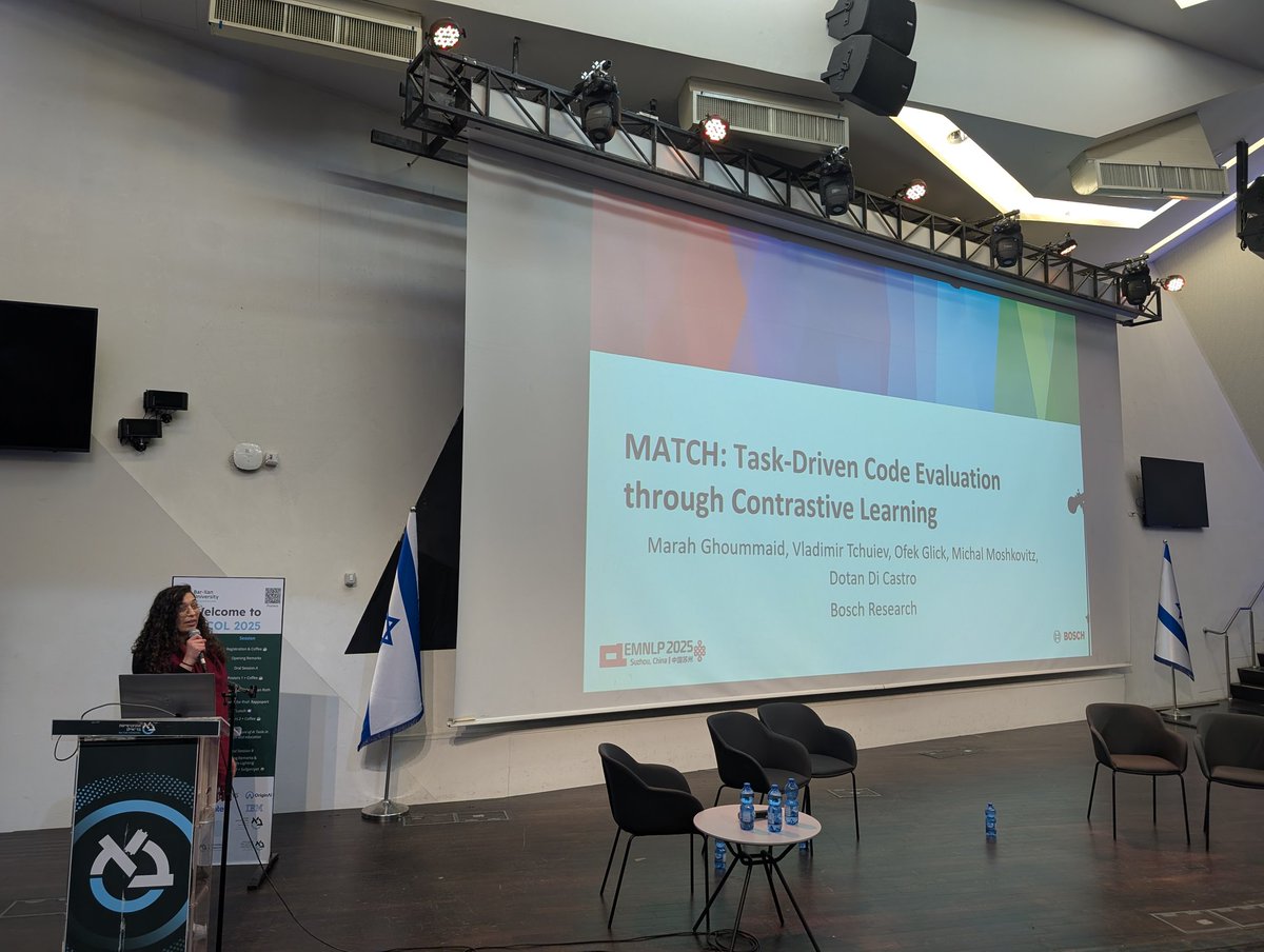 Oral Session B, chaired by Yuval Pinter!
Topics include:
🔹 Multi-Agent Collaboration
🔹 Multimodal Retrieval
🔹 Extraction of Human Values Expressed in TikTok
🔹 Task-Driven Code Evaluation

Ohav Barbi
<a href="/ArielGera2/">Ariel Gera</a>
Alon Neduva
<a href="/marahghoummaid/">Marah Ghoummaid</a>
Thanks <a href="/yuvalpi/">Yuval Pinter</a>  for chairing!
