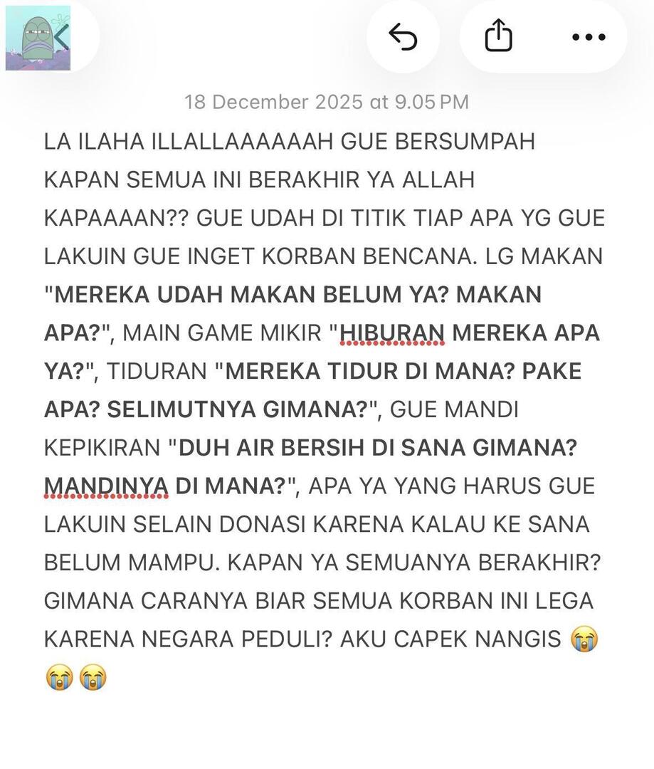 💚 ga ada putusnya doaku, semoga semuanya segera pulih, aamiin 🥺