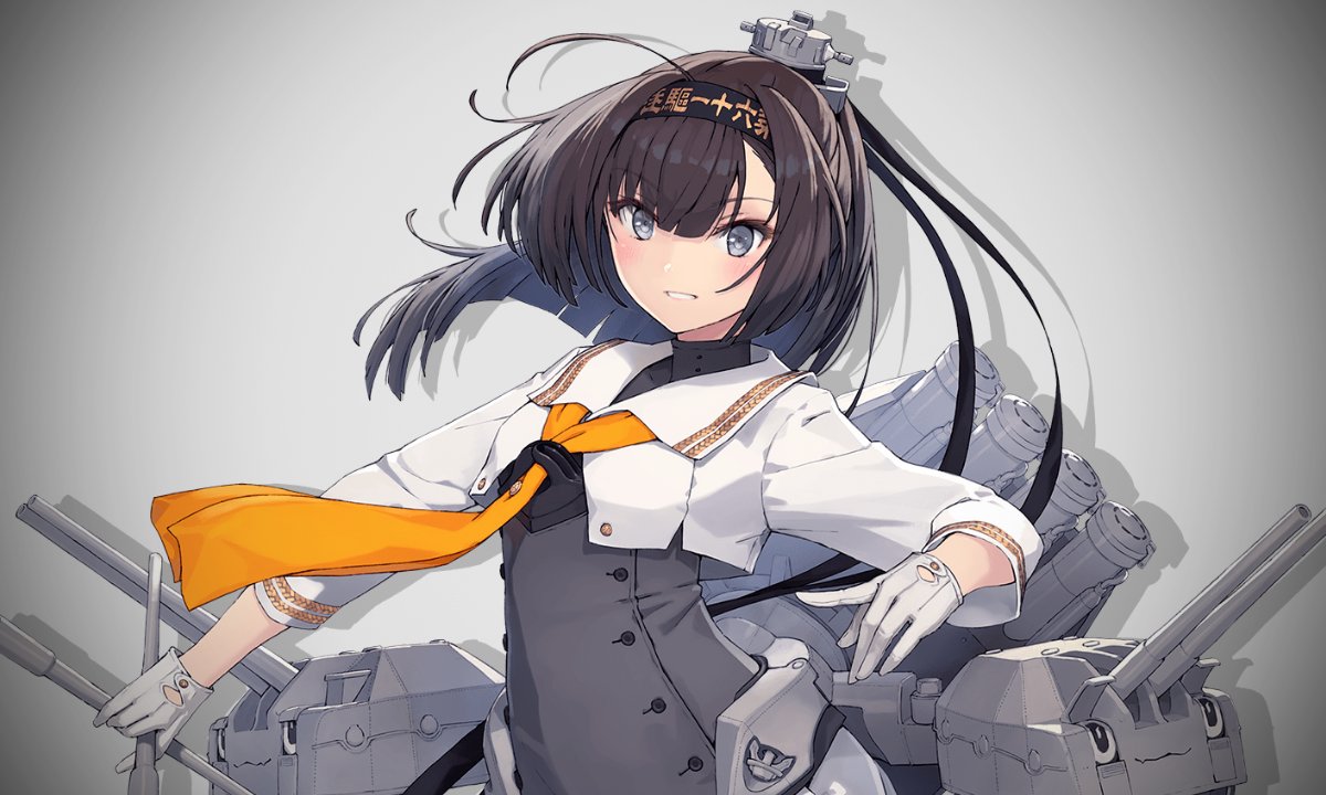 秋月(艦これ) 「ウヒョヒョヒョヒョーーーー!!」|たた牌🀄のイラスト