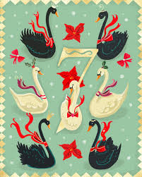 Seven swans a-swimming 🎄