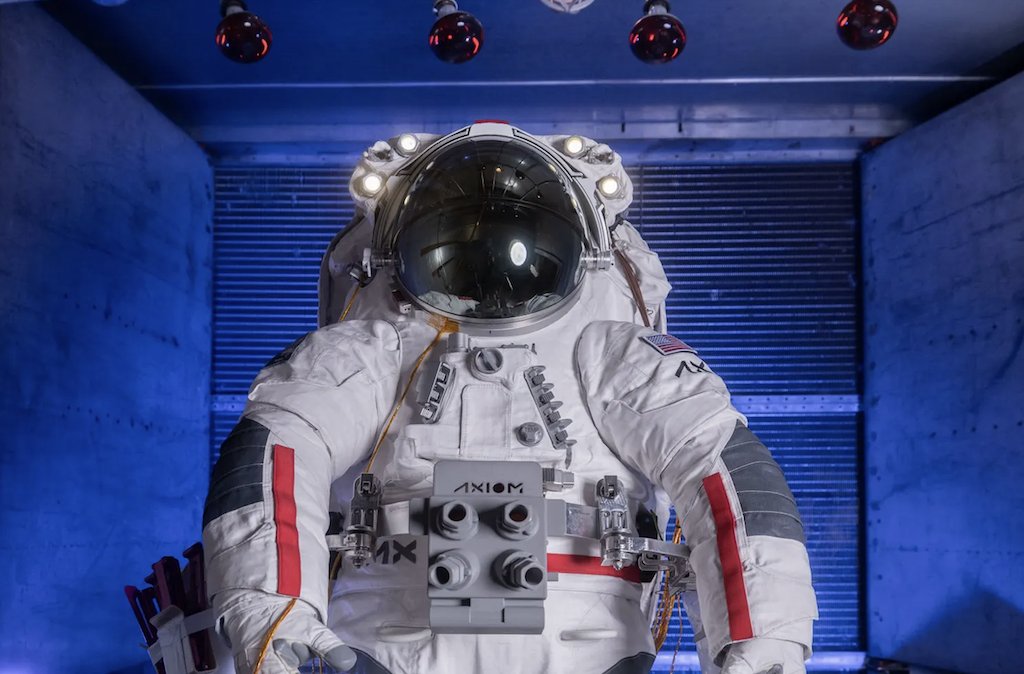 AstroPeggy's tweet photo. The current spacesuits were incredible acts of engineering. The ability to keep a human alive in the extreme variable of space is an extraordinary feat, but every astronaut will tell you how difficult they are to work with. The AxEMU suit is designed to be more human-centered. Partnering with @Prada, @oakley and 4G/LTE allows us to incorporate other commercial expertise with our precision manufacturing.  I am looking forward to all the improvements in our suits!