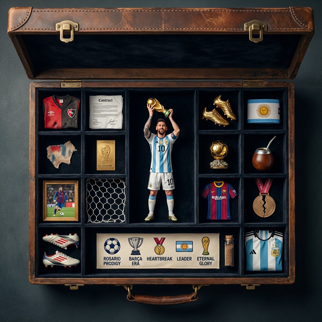 Lovart prompt result: Turning Messi Into a Premium Collectible Kit