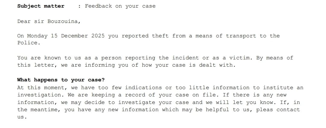 Nourr_AB's tweet image. UPDATE:
Police have just called me saying that they are no longer investigating as "there isnt enough information" despite literally nothing being done and not requesting camera footage as asked to. Im now even more lost with what to do. Again any1 with any connections with…