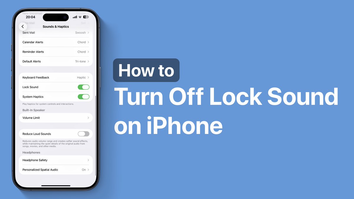 iOSHacker1's tweet image. How to Turn Off Lock Sound on iPhone ioshacker.com/how-to/turn-of…