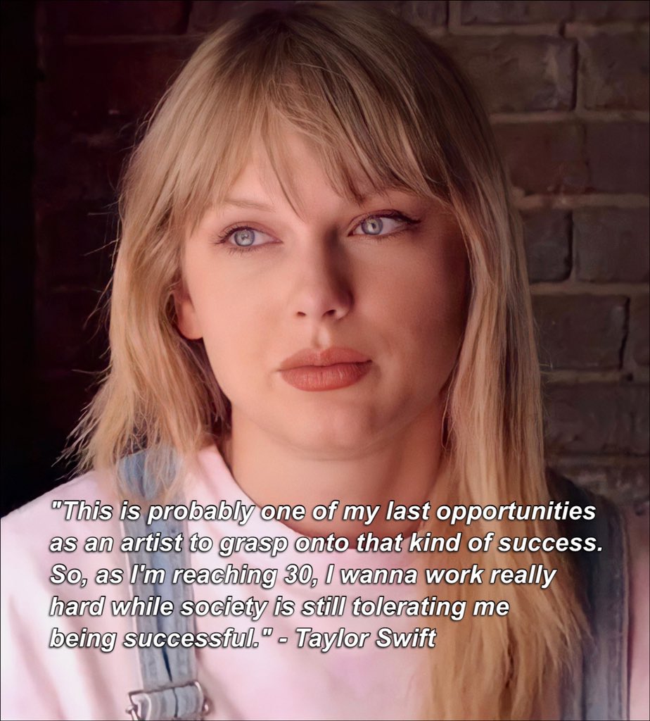 To think that she said this 6 or 7 years ago just for her to become the biggest artist this century, winning two more AOTY, getting the biggest debut album ever and now her biggest hit this decade 😭😭😭
The music industry 💯