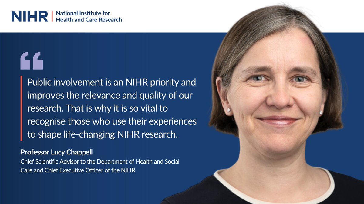 NIHR Involvement tweet media