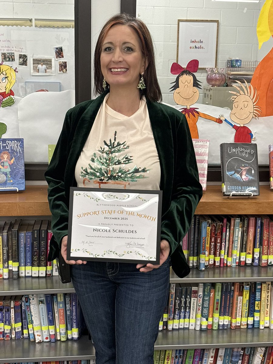 Congrats to Student Council’s December Teacher and Support Staff of the Month, Ms. Zakiyyah Stroman (8th grade Science) &amp; Mrs. Nicole Schuldes (Technology Learning Coach) 🎉 Thank you both for all you do for our students each &amp; every day! <a href="/BMSatRSD2/">Blythewood Middle</a> <a href="/RichlandTwo/">Richland School District Two</a>