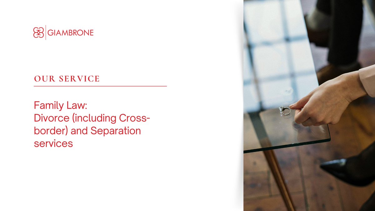 Giambroneintern's tweet photo. We handle divorce, separation, child &amp; financial disputes, civil partnerships, cohabitation issues, and cross-border cases, including international child abduction.

🔗 Read more: https://t.co/EEBwqsM7ju

#familylaw #divorce #childabduction #domesticviolence https://t.co/N3jDdY1YCV