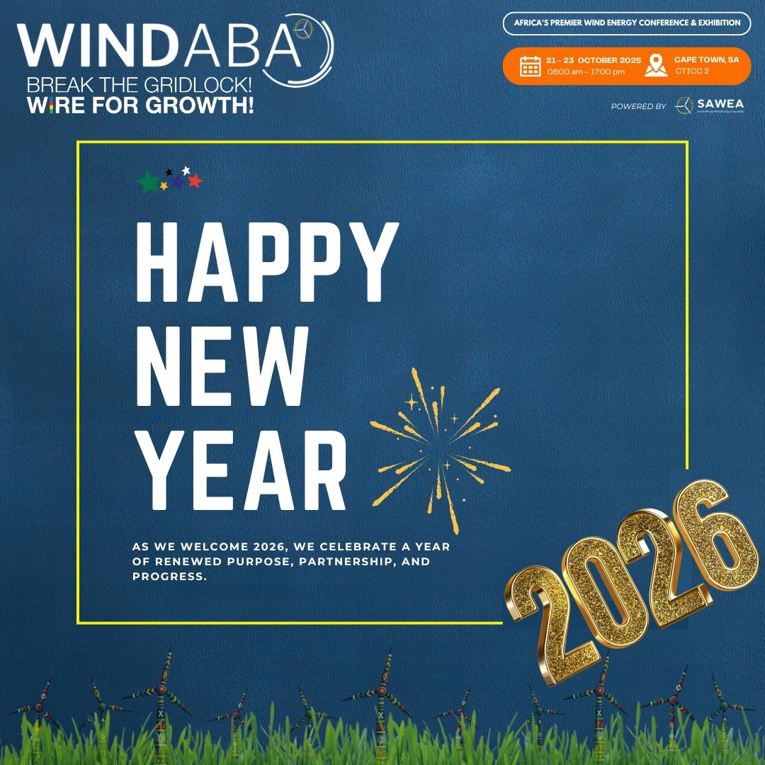 Happy New Year from the Windaba Team!

As we welcome 2026, we celebrate a year of renewed purpose, partnership, and progress.

The strides made last year reaffirm our collective commitment to advancing South Africa’s clean-energy transition and fostering a renewable-energy