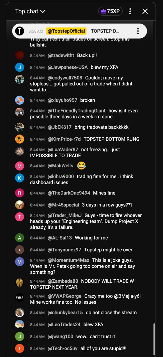 Emmonspired's tweet image. BRING. BACK. @Tradovate . @AskTopstep @MichaelPatak Topstep is DOWN again.