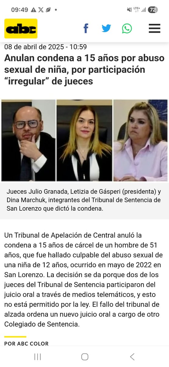py_urgente's tweet photo. @DinaMarchuk @PoderJudicialPY 🕵🏻 El CPP establece que los jueces deben valorar pruebas con absoluta imparcialidad, sin injerencias ni sesgos. En un caso sensible como este, cualquier percepción de parcialidad afecta la confianza en la justicia. 🧑🏻‍⚖️

#PyUrgente https://t.co/EVUKqgKaQW