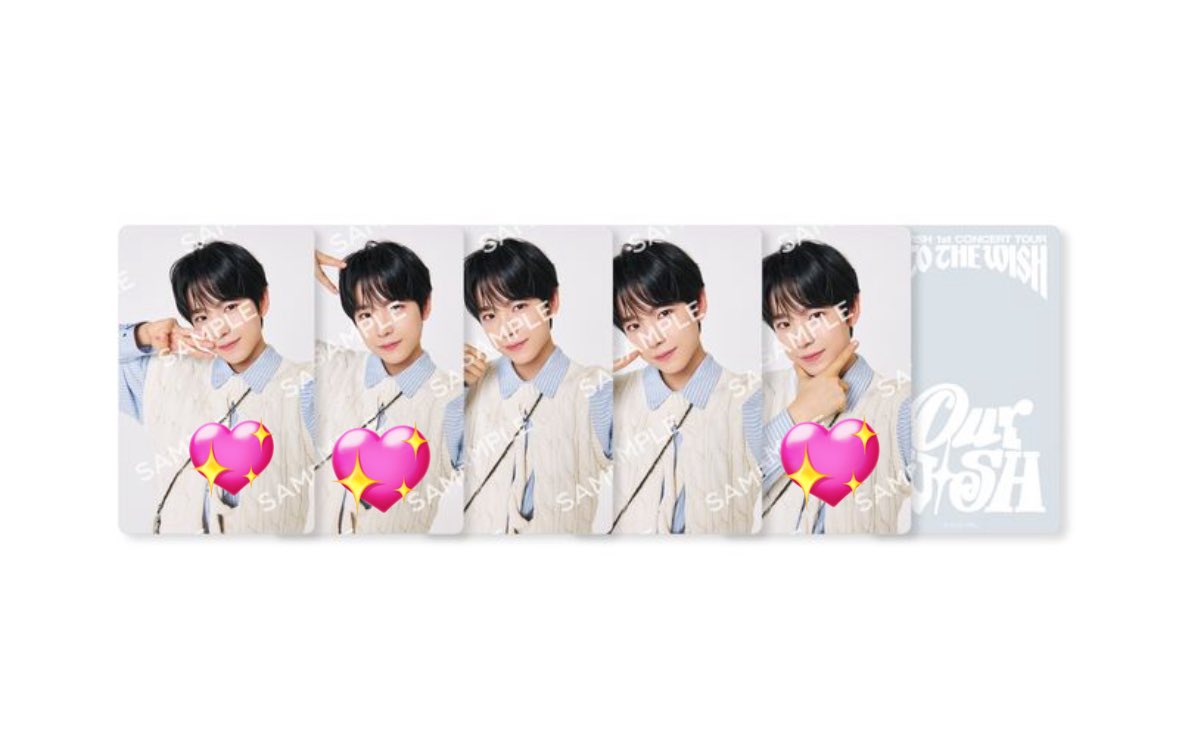 NCT WISH ラントレ トレカ 交換
求▶︎ユウシ(💖) スペシャル↔スペシャル
譲▶︎画像
明日手渡し又は郵送
お気軽にお声掛けくださいm(_ _)m