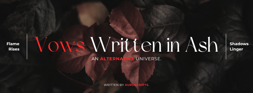 auroscripts's tweet photo. 𝓥𝓸𝔀𝓼 𝓦𝓻𝓲𝓽𝓽𝓮𝓷 𝓲𝓷 𝓐𝓼𝓱
— a Johnny Suh alternative universe
𝔙𝔬𝔱𝔞 𝔢𝔵 𝔠𝔦𝔫𝔢𝔯𝔦𝔟𝔲𝔰 𝔰𝔠𝔯𝔦𝔭𝔱𝔞, 𝔮𝔲𝔞𝔢 𝔦𝔤𝔫𝔦𝔰 𝔫𝔬𝔫 𝔭𝔬𝔱𝔲𝔦𝔱 𝔡𝔢𝔩𝔢𝔯𝔢.

with love, auroscripts
2025. https://t.co/NaHtT5BlKO