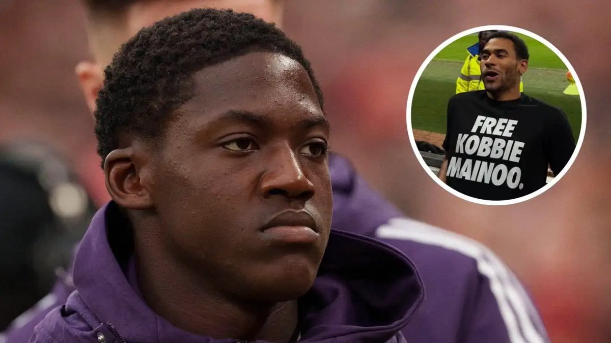 UtdXclusive's tweet photo. 🚨🗣️ @JacobsBen:

"My understanding is Kobbie Mainoo was speaking through his brother, he knew about the t-shirt, and he endorsed the message."

[@UnitedStandMUFC] https://t.co/riXAlBP86S