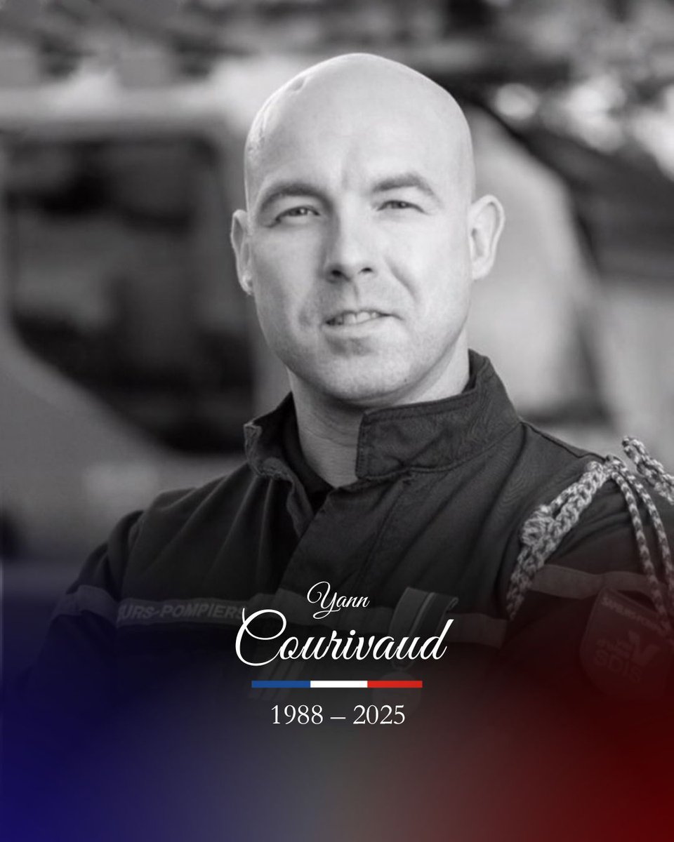 [#Hommage] Aujourd'hui, nous rendons hommage à l'adjudant Yann Courivaud, sapeur-pompier du Val d'Oise depuis le 1er septembre 2007 et décédé le jeudi 11 décembre 2025 à l'âge de 37 ans, après un long et courageux combat contre la maladie.

De nombreux collègues et amis du