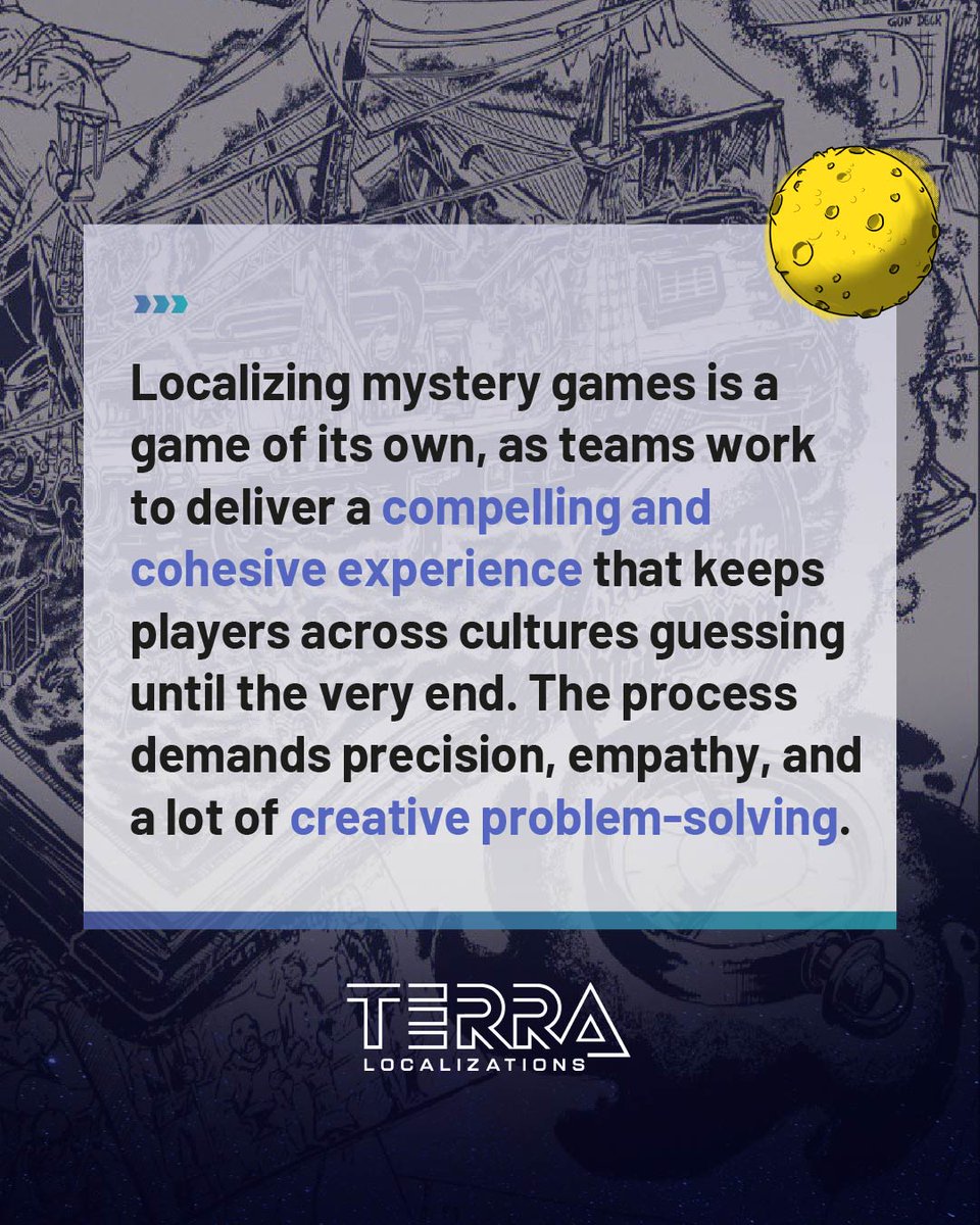 🔍 You think solving a mystery is tough? Try localizing one.

When the entire story hinges on tone, #Terminology, and timing, even the smallest change can shift how players experience the #Game. Learn more in this blog.

terralocalizations.com/2025/12/18/a-d…

#L10n #SherlocHolmes #ObraDinn