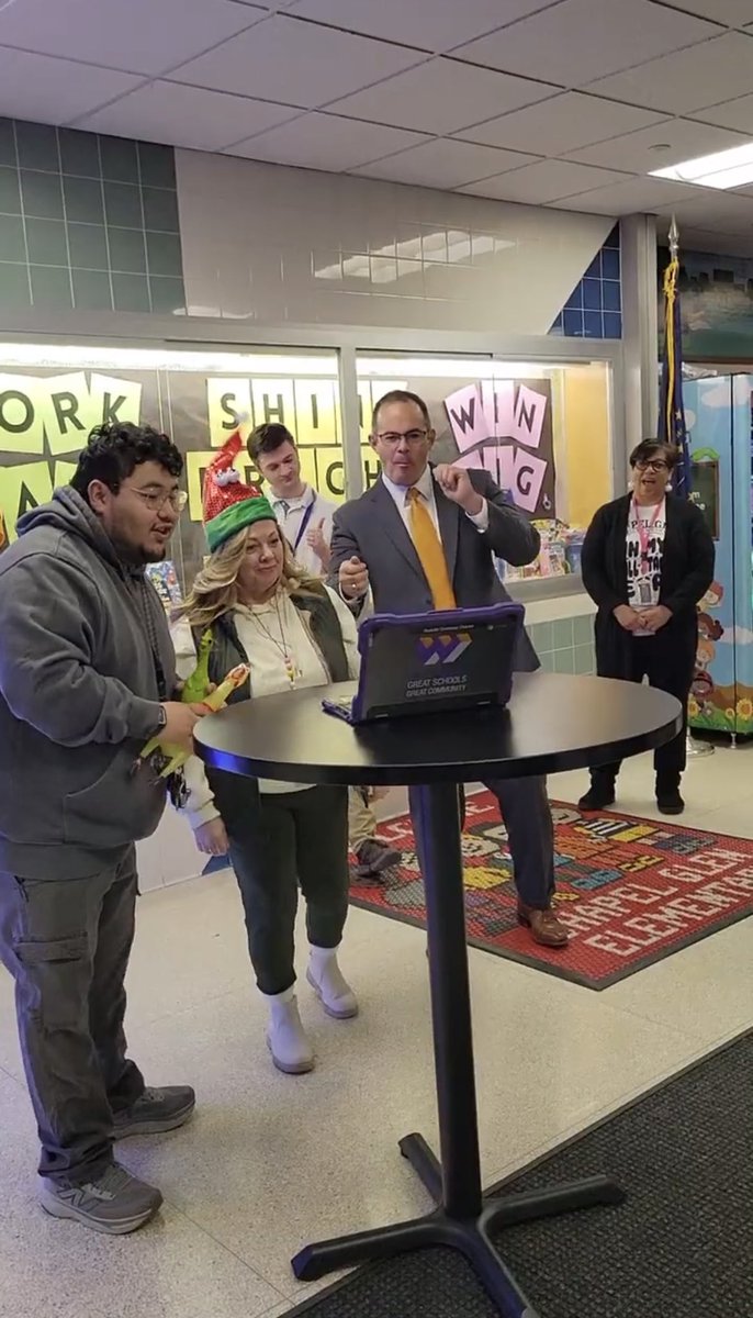 WayneTwpSuper's tweet image. It only took me 55 years to get a pair of @Converse All Stars. After celebrating @chapelglen students who filled their All Star Cards, Mrs. Smith and the staff gave me my very first pair! I’m pretty sure this is my first time to wear tennis shoes with my suit!  #wearewayne