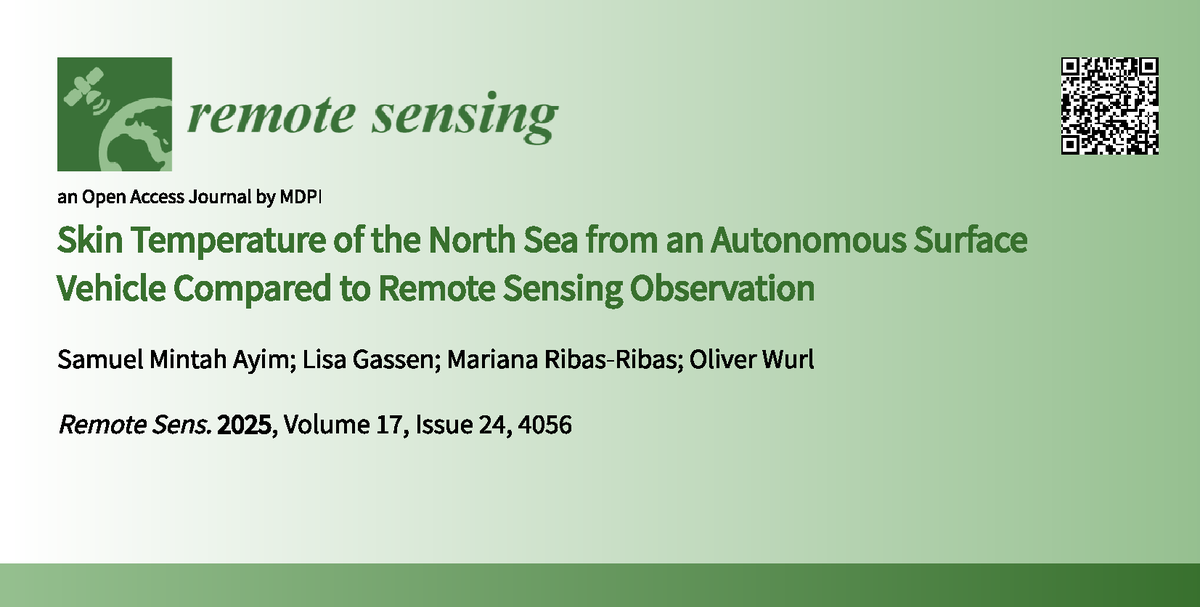 ayimmintah's tweet photo. One of my results with the autonomous measuring systems for the Ocean can be found here;
Skin Temperature of the North Sea from an Autonomous Surface Vehicle Compared to Remote Sensing Observation https://t.co/lPQxKOXKnt #mdpiremotesensing via @RemoteSens_MDPI https://t.co/vb02hDA4mQ