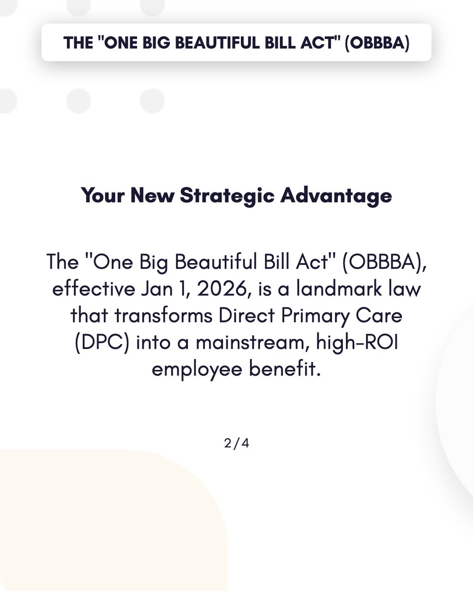 FindMyDirectDoc's tweet image. 🤯 Stop accepting rising healthcare premiums as an unavoidable cost of doing business. A new federal law has created a strategic pathway to finally control your largest operational expense after payroll 🤝