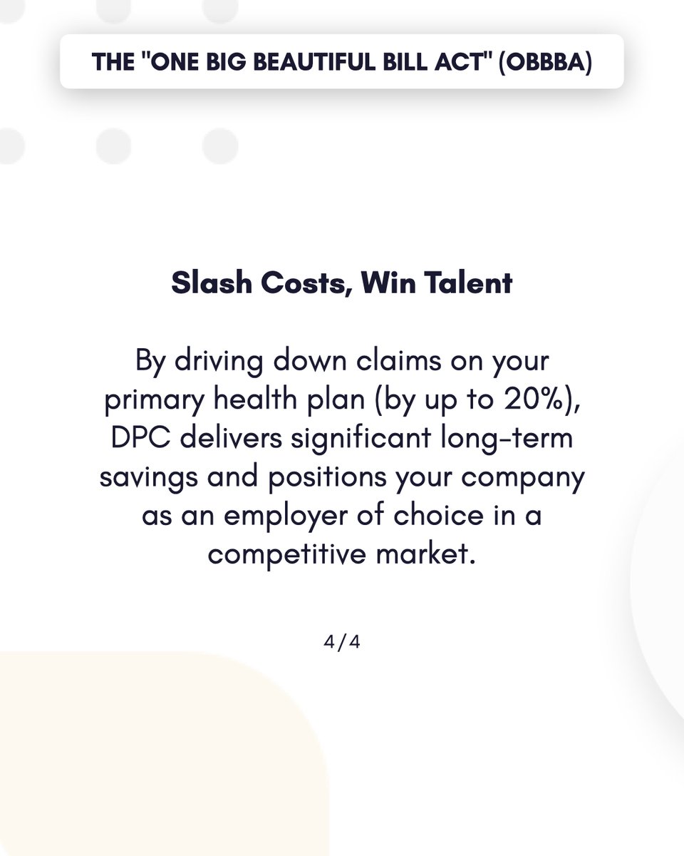 FindMyDirectDoc's tweet image. 🤯 Stop accepting rising healthcare premiums as an unavoidable cost of doing business. A new federal law has created a strategic pathway to finally control your largest operational expense after payroll 🤝
