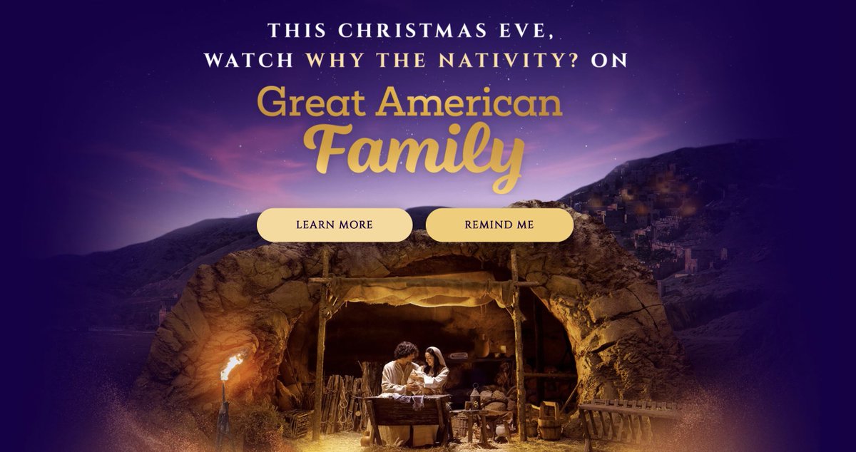 davidjeremiah's tweet photo. We are thrilled to announce that Why the Nativity? will be airing on the Great American Family Channel this Christmas Eve.

Dr. Jeremiah’s Christmas docudrama, Why the Nativity? was created with one goal: to share the most pivotal event in human history with as many people as possible.

Since its premiere in November 2022, the film has gained wider distribution every year. To date, Why the Nativity? has been viewed a staggering 660 million times and all in less than four years. Thanks to your faithful investment, the momentum continues to build.

We’re excited to announce that the Great American Family Channel has asked to air Why the Nativity? on Christmas Eve. This partnership represents a significant milestone. We have the opportunity to share the film on Christmas Eve, on a Top 25 network dedicated to family-friendly content.

So on December 24, we invite you to tune in at 3:30 P.M. EST to watch Why the Nativity? on the Great American Family Channel. Your viewership shows the networks that faith-based content attracts audiences and encourages partnerships like this one. Gather your family together, celebrate the Savior’s birth, and join us in praying that God will continue using this film for years to come.

Click here to learn more: https://t.co/c0hRsBPduS
