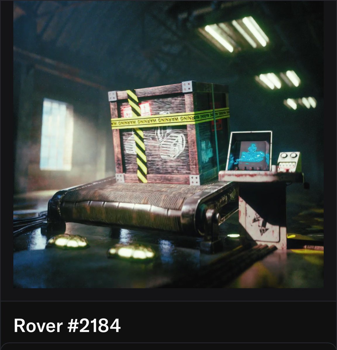 Got a 1/1 for <a href="/roversxyz/">Rovers</a>  !!!!! So pumped such great art. Looking forward to forward to 1/1 reveal