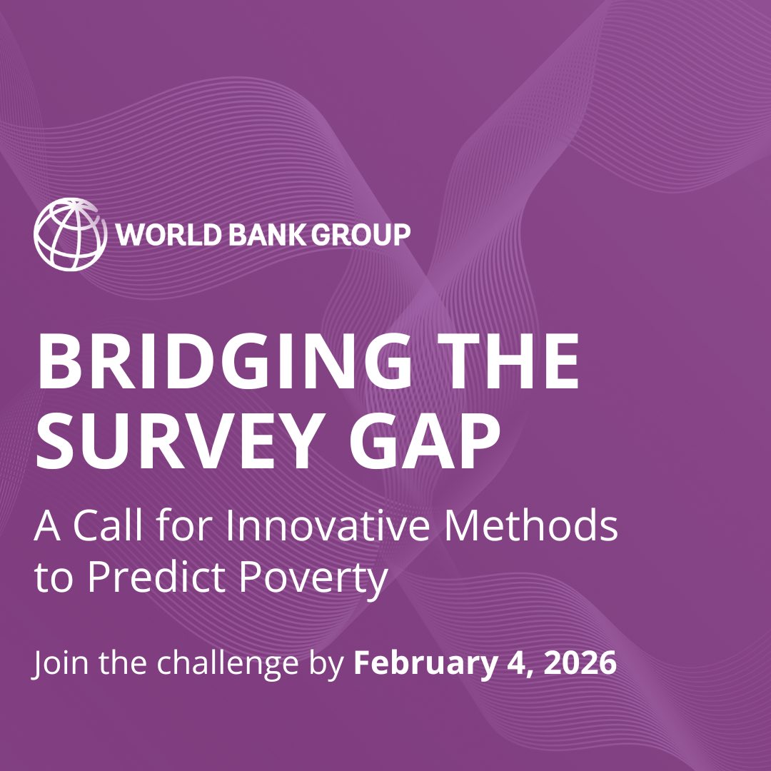 JaimeFeRo's tweet photo. @WorldBank’s mission is to #EndPoverty &amp; boost shared prosperity on a livable planet. To monitor progress toward this goal, it is critical to measure poverty w/ timely &amp; relevant data. Join our challenge to help shape the future of poverty measurement.  
https://t.co/gb93eJ9U0I https://t.co/hNUUglAyK7
