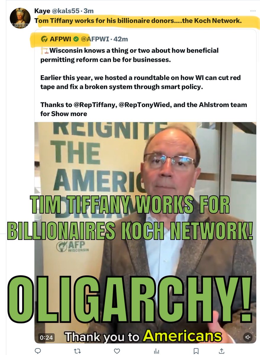 kals55's tweet photo. @yourworstnemywi @TomTiffanyWI @TiffanyWarRoom https://t.co/aGUP7iSxpS