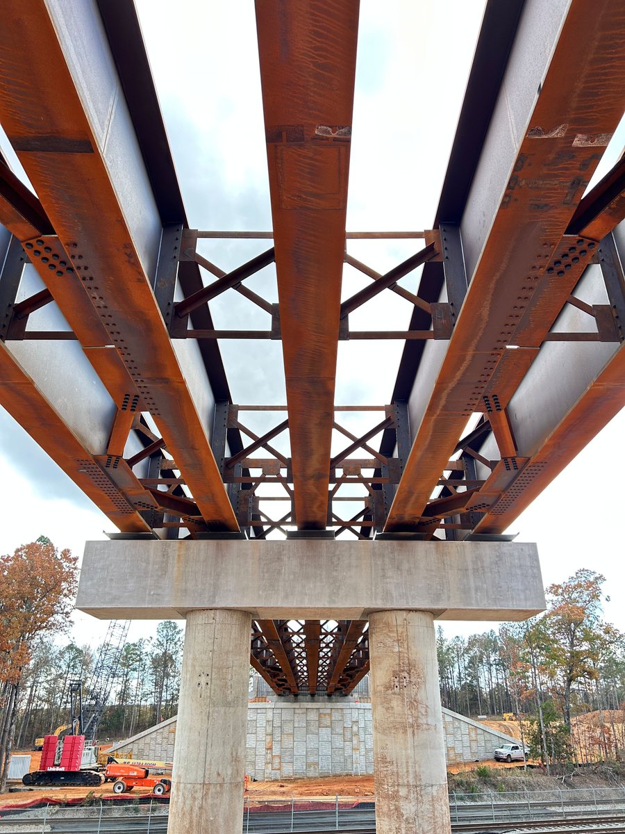 StuppBridgeCo's tweet photo. We recently supplied 750+ Tons of weathering steel for a private RR crossing in Alabama.  Weathering steel is a terrific choice when constructability, durability and maintainability matter.  #Alabama #Weatheringsteel https://t.co/k7QADsHJpe