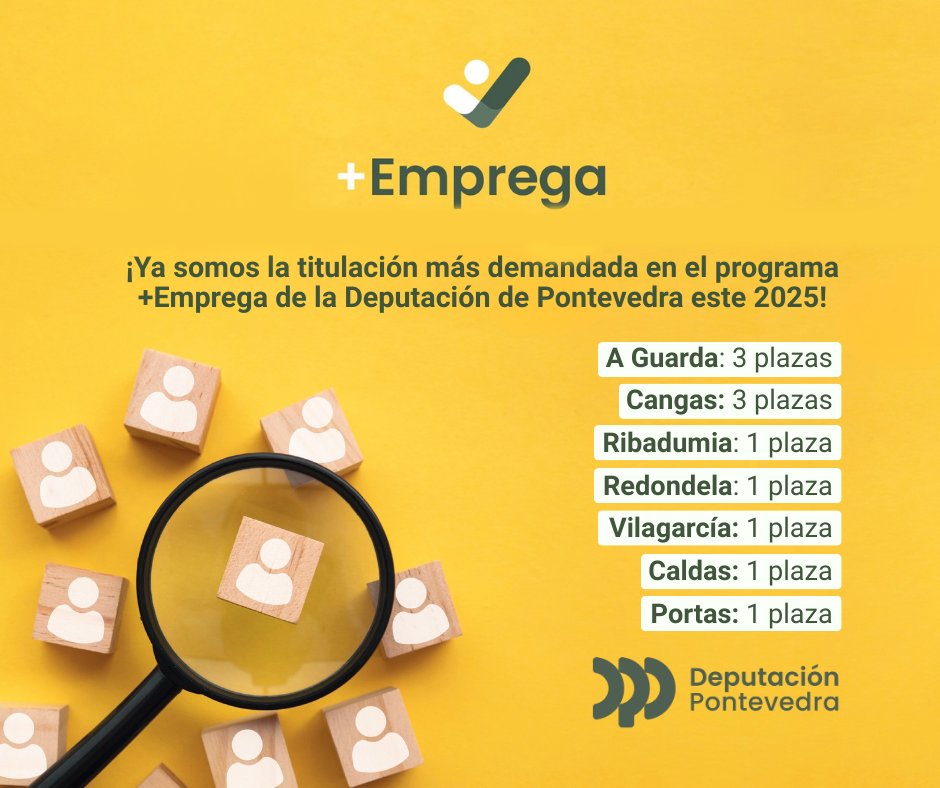 Nuestro perfil de alumnado sigue siendo el más demandado por los ayuntamientos, que aprecian el valor que aportan sus conocimientos multidisciplinares y adaptados a los nuevos retos como la administración electrónica, sostenibilidad, etc.
