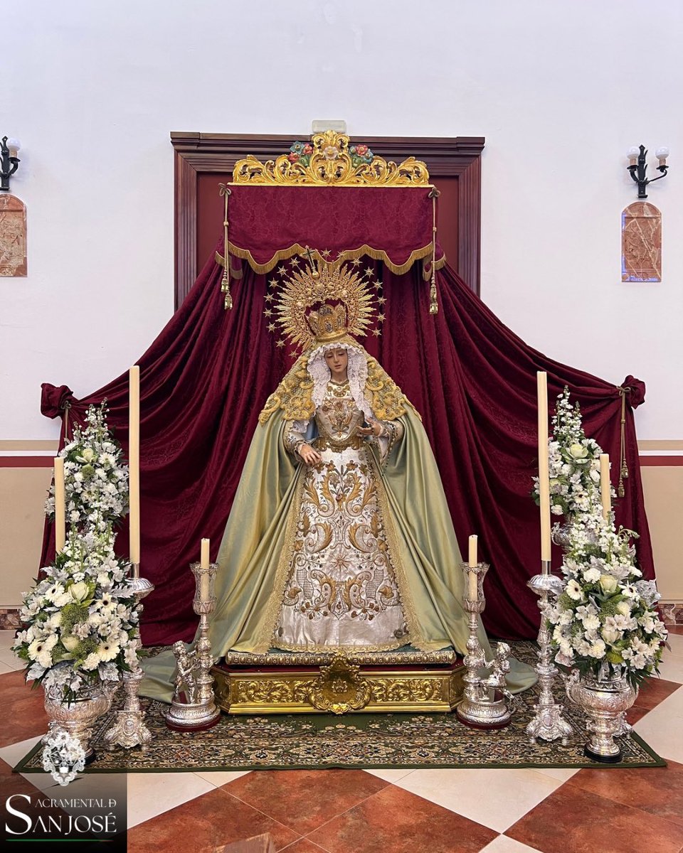 Hdad_SanJose's tweet photo. 🔴🟢 PRIOSTÍA | Así culmina el trabajo de la nueva priostía de nuestra Hermandad, con motivo de los Cultos a nuestra Amantísima Titular, María Santísima de Gracia y Esperanza. Han sido unos días intensos que finalizan, en el día de nuestra Madre. https://t.co/qkbUpQTehg
