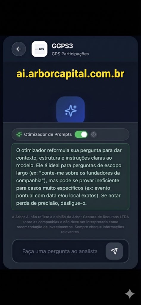 NOVIDADE na ferramenta.

Implementamos um otimizador automático de prompts, que pode ser ativado ou desativado pelo usuário. A proposta é permitir que, mesmo partindo de um prompt pouco estruturado, o usuário consiga extrair respostas significativamente melhores, com mais