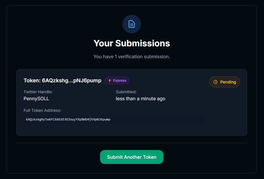 We've submitted an express application to get $Penny verified on Jupiter! We should be verified in no time.