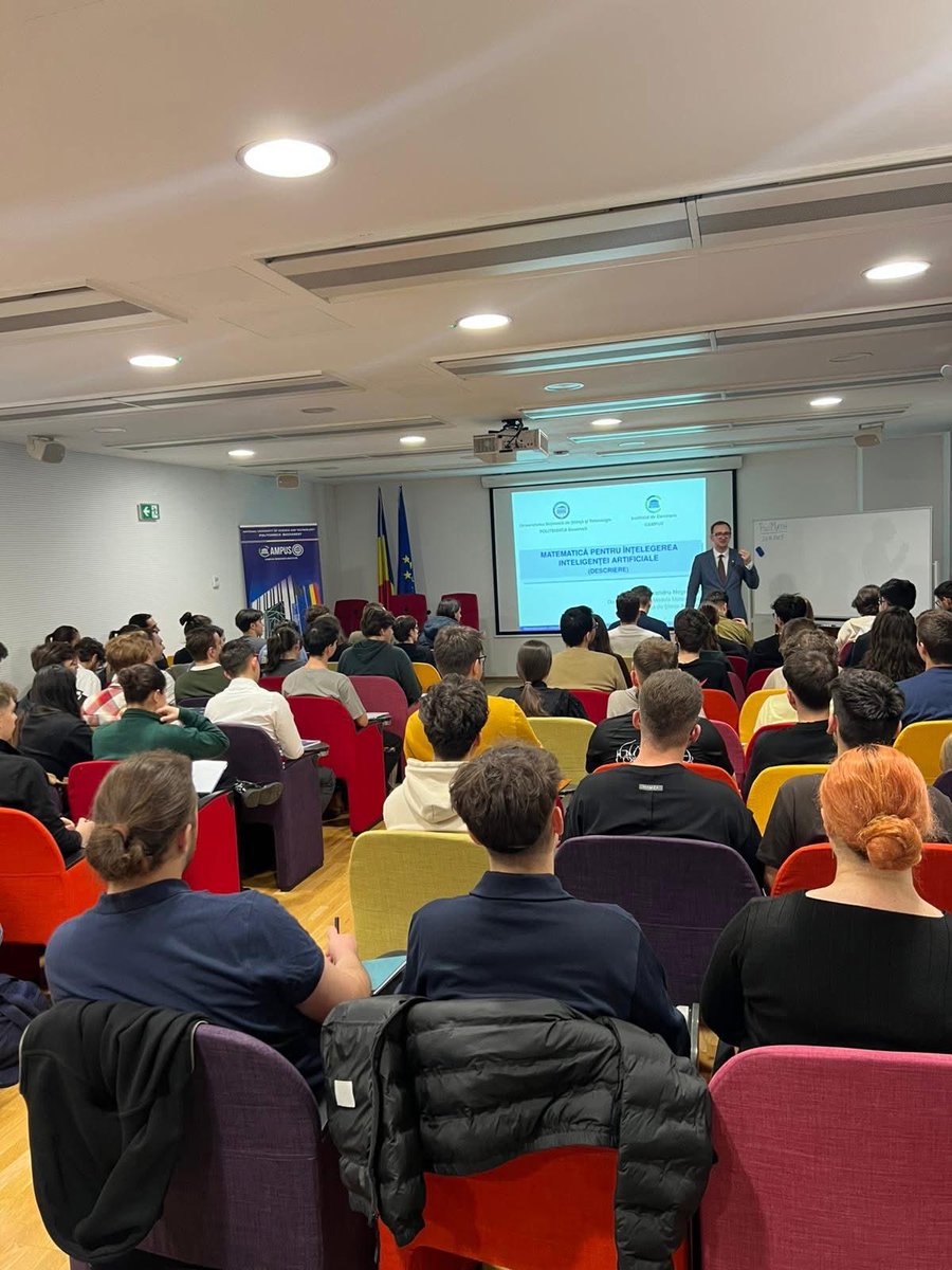 #upbcampus We were very pleased to kick-off our math initiative on “Mathematics for Understanding Artificial Intelligence – The Mathematical Foundations of Data Science, Machine Learning, and Artificial Intelligence” an open-course taught by Prof. Alexandru Negrescu.