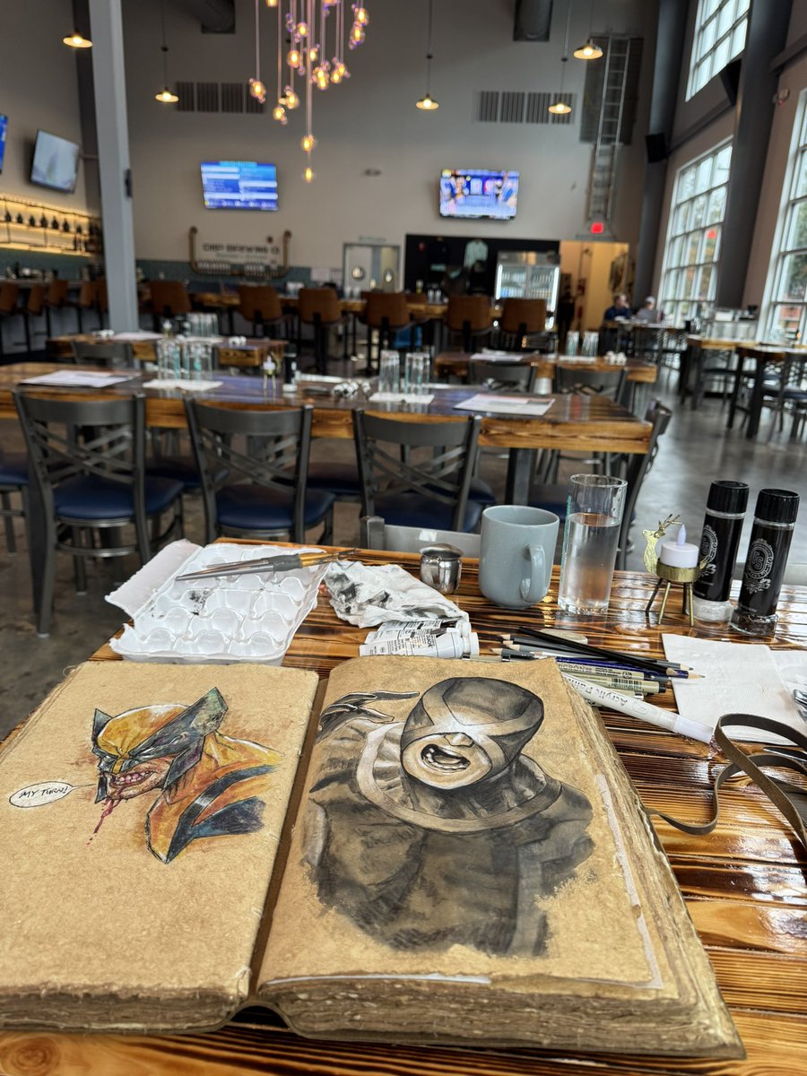 KandzerDesign's tweet image. Morning Sketchin’

WIP…At @DeepBrew painting this morning. They have good coffee and AMAZING breakfast food! Join me!

#comicsart #Cyclops #xmen #art #NoAI #sketch