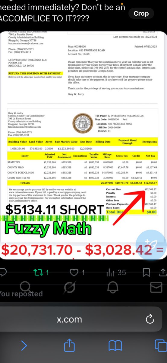 <a href="/wsbtv/">WSB-TV</a> Catoosa County ga is this Tax evasion? Not the only one either?? Conflicts of interest toooooo?