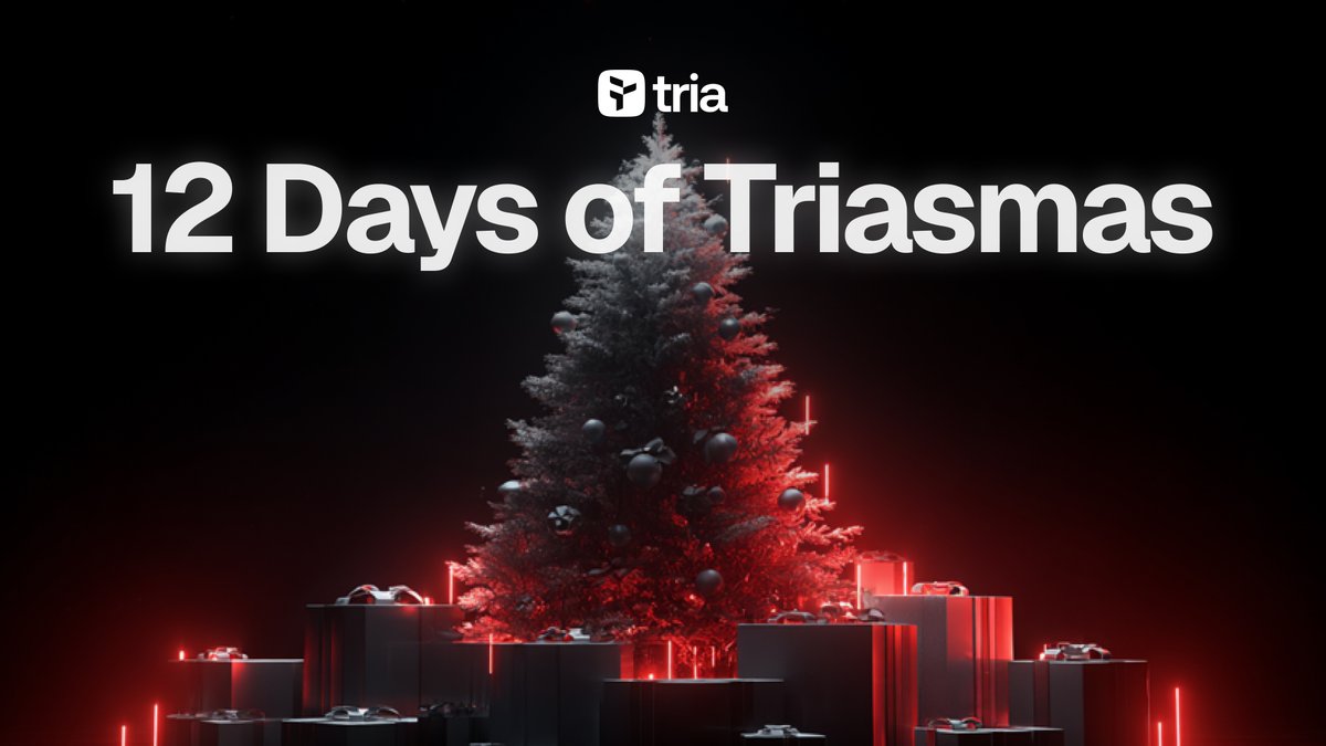 If you liked Tria Treasure, this is basically that… but turned up.

Tria is running 12 Days of Triasmas.
And yeah, it’s exactly what it sounds like.

From Dec 17 to 28, they’re picking winners every single day.
One twist though. The number of winners goes up daily.

Day 1: 1