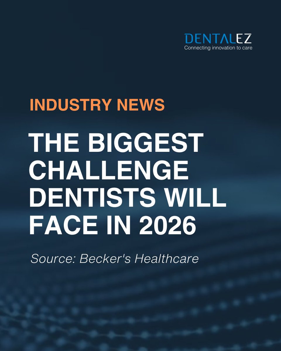 Dentists are facing new challenges in 2026, but there are opportunities to stay ahead. Technology can help practices manage operational pressures while delivering great patient care. 

Read more: loom.ly/ZFMupS8

#DentalPractice #DentalCare #PatientCare #DentalTech