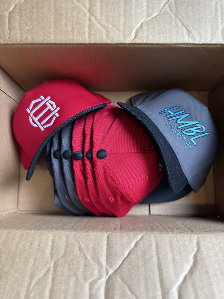 hmblco's tweet photo. Less than 10 hats left in stock‼️

These are HEAVILY discounted at just $25!

Looking to clear inventory completely before the new year for our next big drop!

🛒: https://t.co/LJOyWViPuj https://t.co/aSnUFaCQhZ