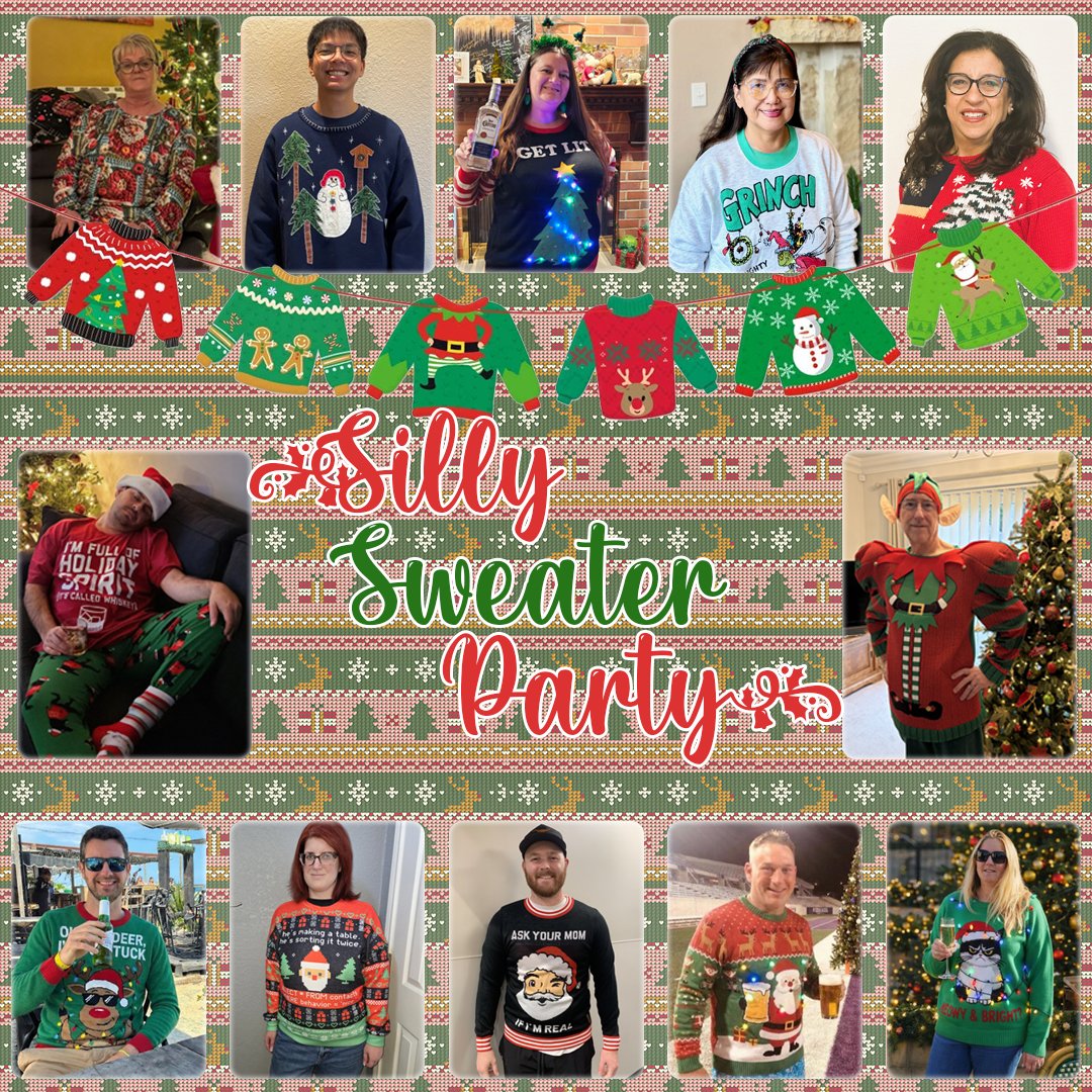KSourceHR's tweet photo. The team really outdid themselves this year with some fantastic, fun, and festive jumpers! From glittery reindeer to classic Christmas patterns, the creativity and holiday spirit were off the charts. ✨🦌🎅
#HolidayCheer #TeamSpirit #OfficeFun #FestiveVibes https://t.co/WTSXo34OxF