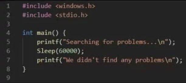 data_cyborg's tweet image. Windows Troubleshooting Source Code Leaked
 #Sysadminhumor
 #meme