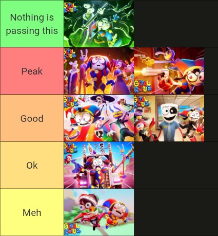 FluffyWolf122's tweet image. Here's my updated TADC episode tier list