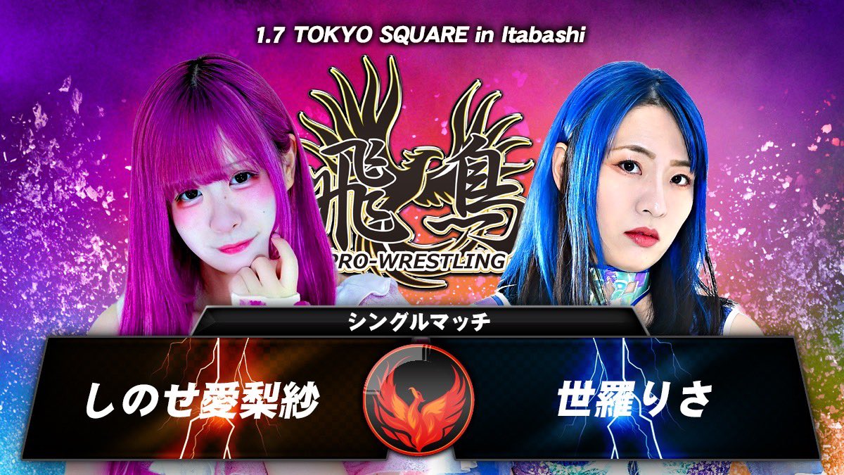 ◯1/7(水)飛鳥プロレス インイタ大会 しのせ愛梨紗応援シート完売