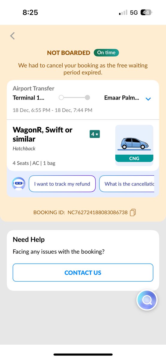 TwoAnAHalfCents's tweet photo. I have the call recordings of my ordeal which I can share with you , please provide me your email id . The screenshot of the cancelled trip with booking id is attached https://t.co/tGWeZhpXWN